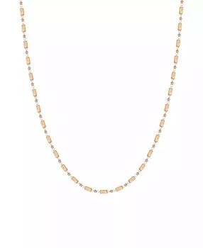 Macy's | Gold-Plated Beige Crystal Long Necklace,商家Macy's,价格¥283