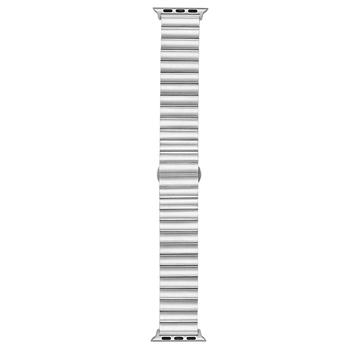 商品WITHit | Silver Stainless Steel Bar Link Band for Apple Watch, 42, 44, 45, Ultra 49mm,商家Macy's,价格¥215图片