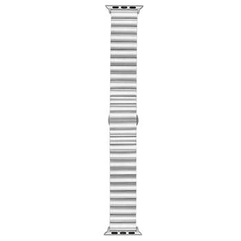 WITHit | Men's Silver-Tone Stainless Steel Bar Bracelet Compatible with 42, 44, 45, Ultra, Ultra 2 Apple Watch,商家Macy's,价格¥171