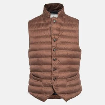 推荐Brunello Cucinelli Brown Synthetic Quilted Puffer Vest L商品