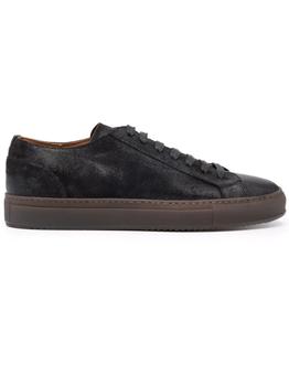 推荐Doucal's Anthracite Grey Leather Sneakers商品