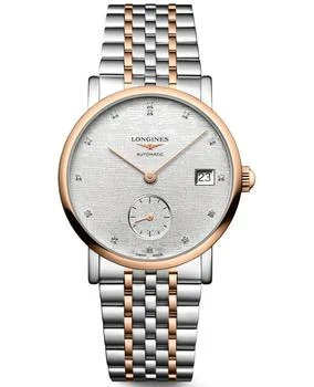 Longines | Longines Elegant Collection Automatic Silver Dial Steel and Rose Gold Women's Watch L4.312.5.77.7 7.5折, 独家减免邮费