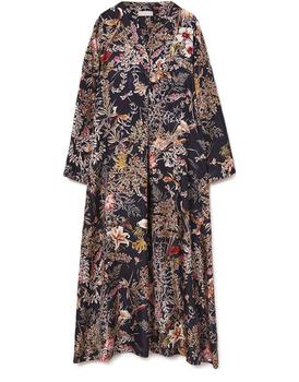 MOMONI | Cannes Dress In Printed Silk Twill商品图片,额外9.5折, 额外九五折