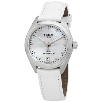 tissot automatic, Tissot | PR 100 Automatic Diamond White Mother of Pearl Dial Ladies Watch T1012071611600商品图片 5.4折