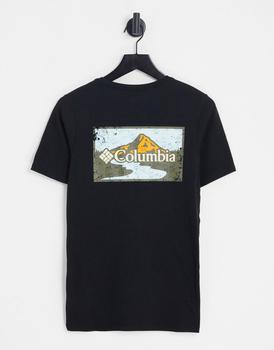 推荐Columbia Rapid Ridge back print t-shirt in black商品