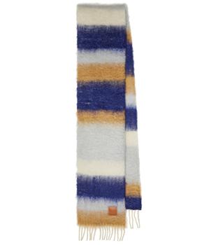 推荐Striped mohair and wool scarf商品