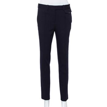 Celine衣服, [二手商品] Celine | Celine Navy Blue Wool Tapered Leg Pants S商品图片 3.4折
