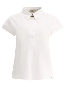 Herno | Poplin And Monogram Polo Shirt Polo Shirts White,商家Wanan Luxury,价格¥937