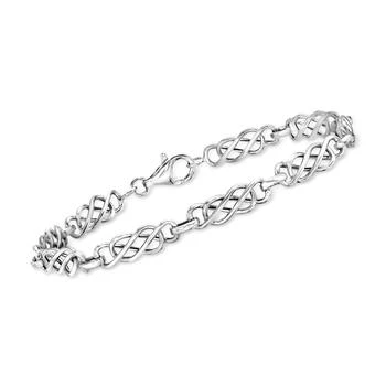 Ross-Simons | Ross-Simons 14kt White Gold Double-Infinity Link Bracelet,商家Premium Outlets,价格¥3254