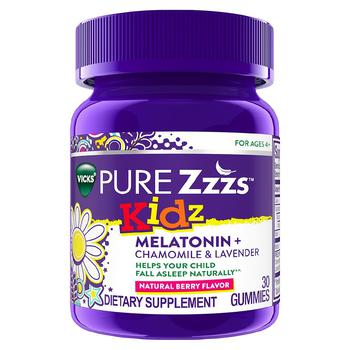 商品PURE Zzzs | Kidz Melatonin Lavender & Chamomile Sleep Aid,商家Walgreens,价格¥94图片