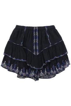 Isabel Marant Étoile | Isabel Marant Étoile Jocadia Elasticated Waistband Shorts,商家Cettire,价格¥1579