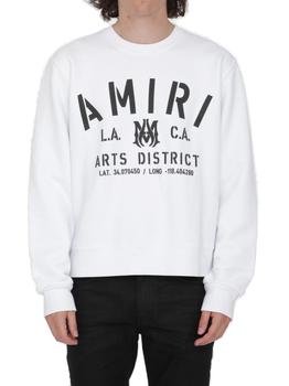 amiri衬衫真假, AMIRI | Amiri Logo Printed Crewneck Sweater商品图片 7.5折起