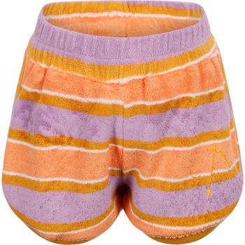 monster, Munster | Striped terry shorts in orange and purple商品图片 4折×额外7.5折, 额外七五折