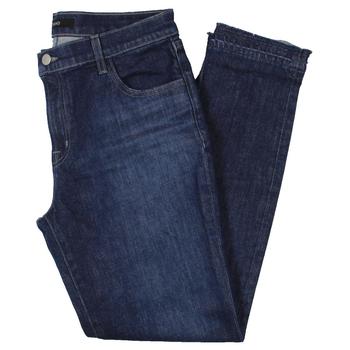 mid, J Brand | J Brand Womens Johnny Denim Mid-Rise Straight Leg Jeans商品图片 1.8折