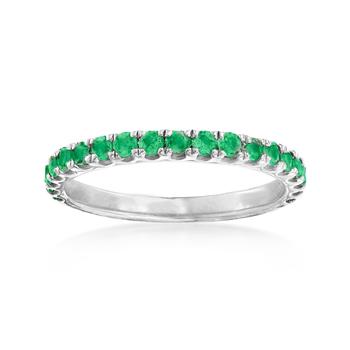商品Ross-Simons Emerald Ring in Sterling Silver图片