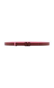 推荐Valentino - Women's Valentino Garavani Logo Reversible Leather Belt - Pink - 70 cm - Moda Operandi商品