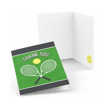 商品You Got Served - Tennis - Baby Shower or Tennis Ball Birthday Party Thank You Cards (8 count)图片
