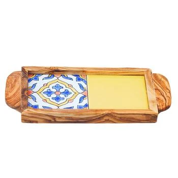 Apakowa | Olive Wood Serving Tray With Ergonomic Handles, Alhambra Design,商家Verishop,价格¥226
