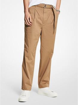 Michael Kors | Stretch Cotton Belted Trousers商品图片,7.5折