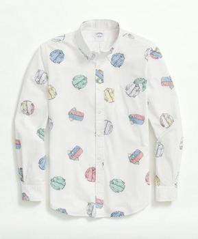 Brooks Brothers | Friday Shirt, Poplin Shirt Print商品图片,5.5折, 特价