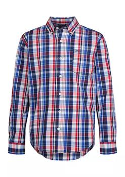 Tommy Hilfiger | Boys 8-20 Long Sleeve Plaid Shirt商品图片,