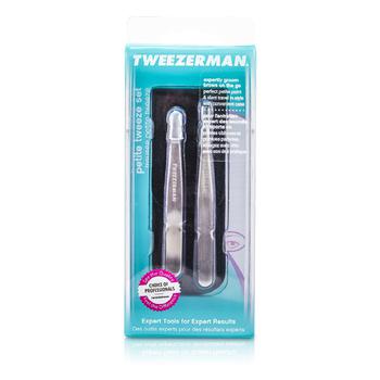 巴伯尔彩妆, Tweezerman | Tweezerman 迷你镊子组合Petite Tweeze Set - (含黑色皮套) -(含黑色皮套)(2pcs)商品图片 
