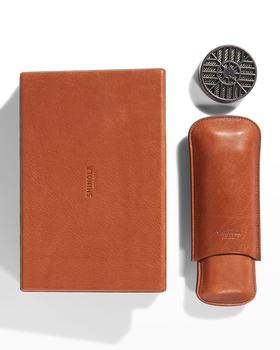 雪茄, Shinola | Men's Leather Humidor Cigar Set, Boxed商品图片 