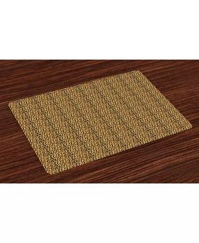 Ambesonne | Leopard Print Place Mats, Set of 4,商家Macy's,价格¥228