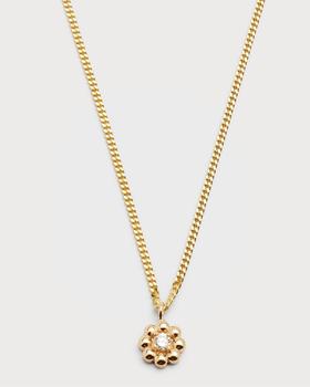 商品POPPY FINCH | Gourmet Chain Necklace w/ Diamond Daisy Pendant,商家Neiman Marcus,价格¥3011图片