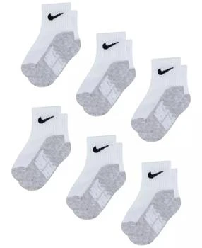 NIKE | Baby and Toddler Boys or Girls Multi Logo Socks, Pack of 6,商家Macy's,价格¥114