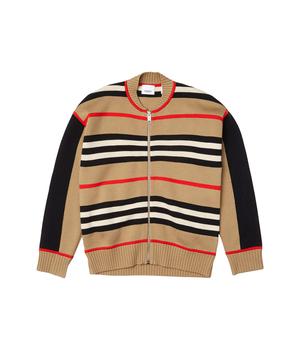 burberry童装, Burberry | Large Icon Stripe Bomber (Little Kids/Big Kids)商品图片 