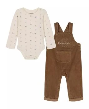 Calvin Klein | Baby Boys 2-Piece Bodysuit and Overall Set,商家Macy's,价格¥133