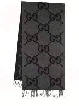 Gucci | Gg Cashmere Jacquard Scarf 