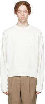 商品SSENSE Exclusive White Ami de Cœur Sweater图片
