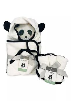 商品Rayon Viscose Bamboo Bath Essentials - Set of 1 Hooded Bath Towel and 7 Baby Washcloths,商家Belk,价格¥339图片