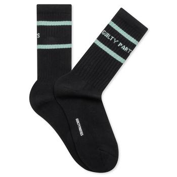 推荐Wacko Maria Skater Socks Type-2 - Black/Mint商品