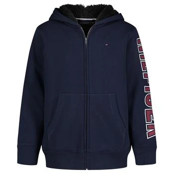 Tommy Hilfiger | Little Boys Long Sleeve Hit Sherpa- 1000% Polyester Lined Hoodie 8折, 独家减�免邮费