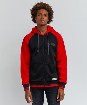 Reason Clothing | Basic Nash Color Block Hoodie - Red商品图片,额外8折, 额外八折