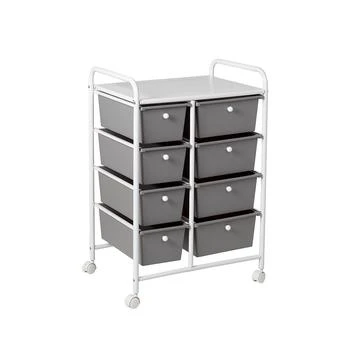 Honey Can Do | Metal Rolling Cart with 8 Plastic Storage Drawers,商家Macy's,价格¥1004