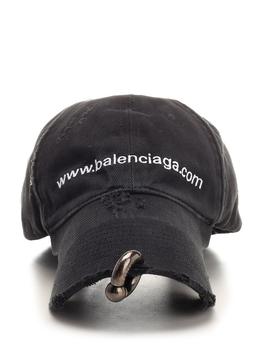 Balenciaga | Balenciaga Front Piercing Faded Cap商品图片,7.6折