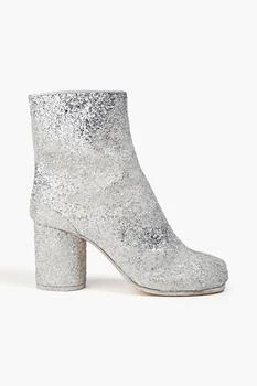 推荐Tabi split-toe glittered woven ankle boots商品