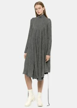 推荐Marc Le Bihan Grey Oversize Pleated Dress商品