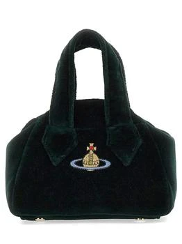 Vivienne Westwood | Vivienne Westwood Orb Embroidered Velvet Mini Tote Bag 7折, 独家减免邮费