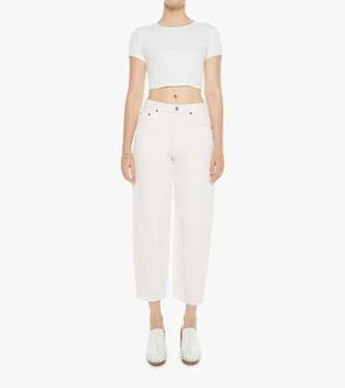 MOTHER | Peeler Ankle Cropped Jeans In A La Carte Natural,商家Premium Outlets,价格¥1304