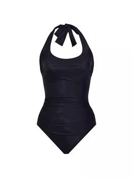 Miraclesuit Swim | Rock Solid Utopia Halter One-Piece Swimsuit,商家Saks Fifth Avenue,价格¥1261