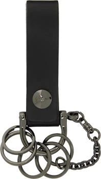 YOHJI YAMAMOTO | Gunmetal Key Ring Keychain,商家Ssense US,价格¥657