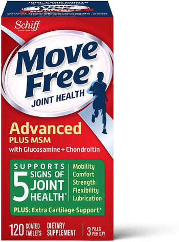 推荐Glucosamine & Chondroitin Plus MSM Advanced Joint Health Supplement Tablets, Move Free, Pack of 3 boxes (120 Count In A Box), Supports Mobility, Flexibility, Strength, Lubrication and Comfort*商品