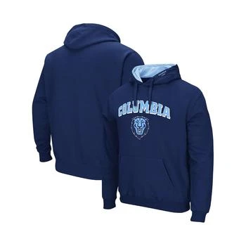 推荐Men's Navy Columbia University Arch and Logo Pullover Hoodie商品