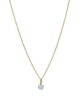 Moon & Meadow | 14K Yellow Gold Lab Grown Diamond Solitaire Pendant Necklace, 16-20",商家Bloomingdale's,价格¥3085