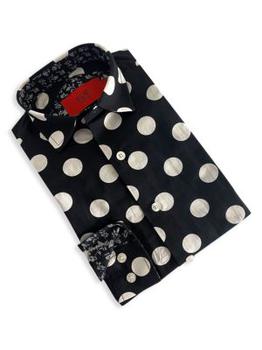 推荐Boy's Polka Dot Dress Shirt商品